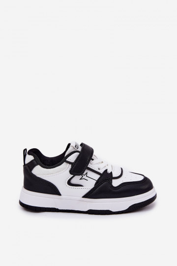 Scarpe sportive da bambino bianche e nere, Big Star RR374052 2
