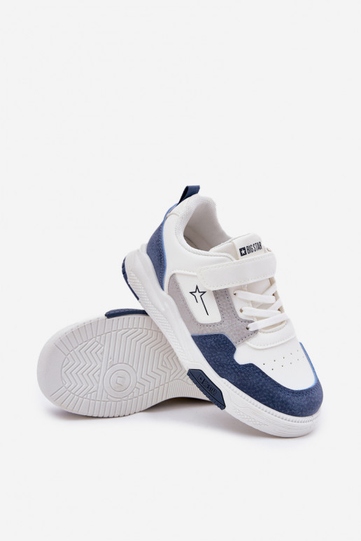  Scarpe modello sneakers Infantile Big Star RR374053 Bianco-colore blu