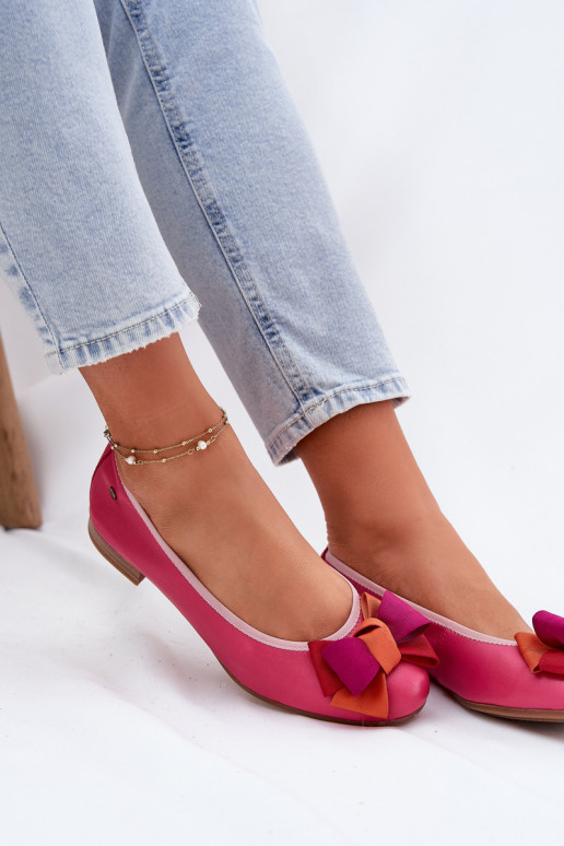 Ballerine con nastri Deveciejka P6801-15 colore rosa