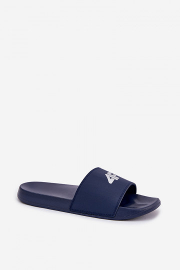 Ciabatte blu scuro da uomo, 4F 4FRMM00FSLIM011-30S
