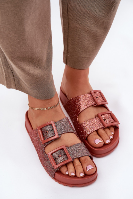 Fragrante Pantofole da donna con lucentezza I con fibbiemi ZAXY RR285025 colore rosa Fragrante Pantofole da donna con lucentezza I con fibbiemi ZAXY RR285025 colore rosa