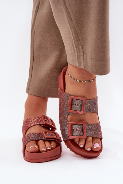 Fragrante Pantofole da donna con lucentezza I con fibbiemi ZAXY RR285025 colore rosa Fragrante Pantofole da donna con lucentezza I con fibbiemi ZAXY RR285025 colore rosa