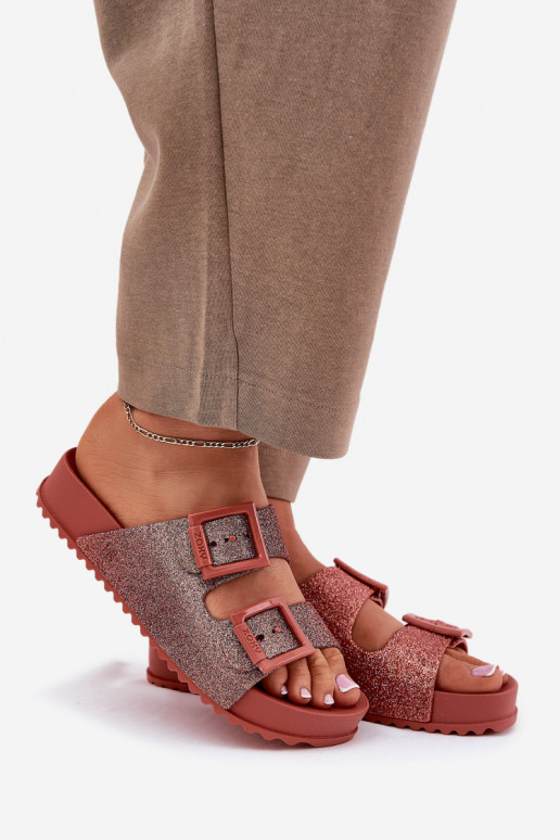 Fragrante Pantofole da donna con lucentezza I con fibbiemi ZAXY RR285025 colore rosa Fragrante Pantofole da donna con lucentezza I con fibbiemi ZAXY RR285025 colore rosa