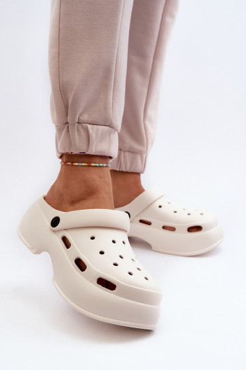 Pantofole leggere Pantofole da donna con suole massicce alla moda Colore bianco Danollia 2