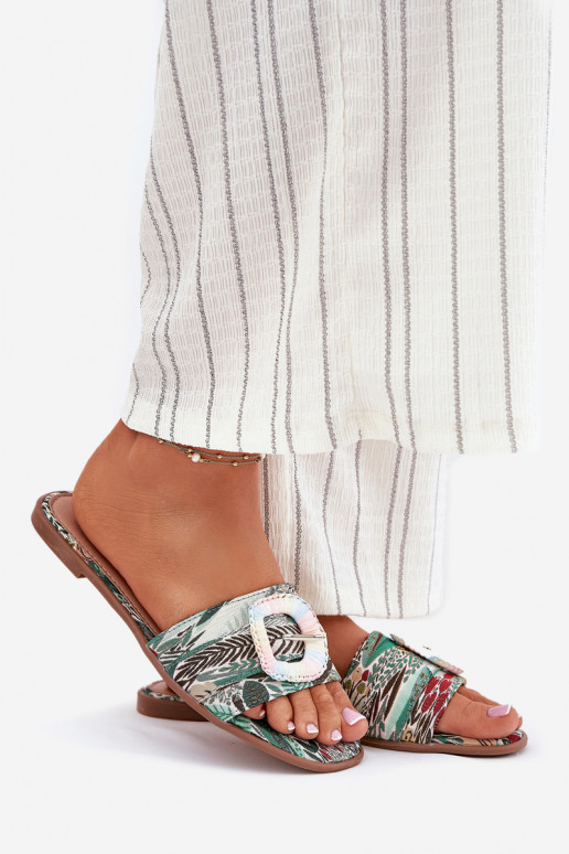 isoscele Pantofole da donna decorare con fibbie Colori differenti Clariola isoscele Pantofole da donna decorare con fibbie Colori differenti Clariola