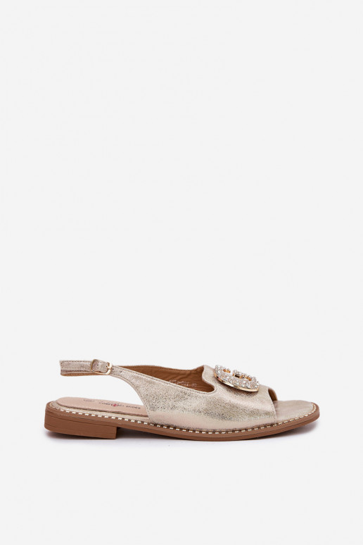 Sandali da donna Con decorazioni Detalem S.Barski KV51-081 colore dorato