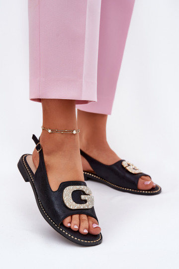 Sandali da donna Con decorazioni Detalem S.Barski KV51-081 colore nero