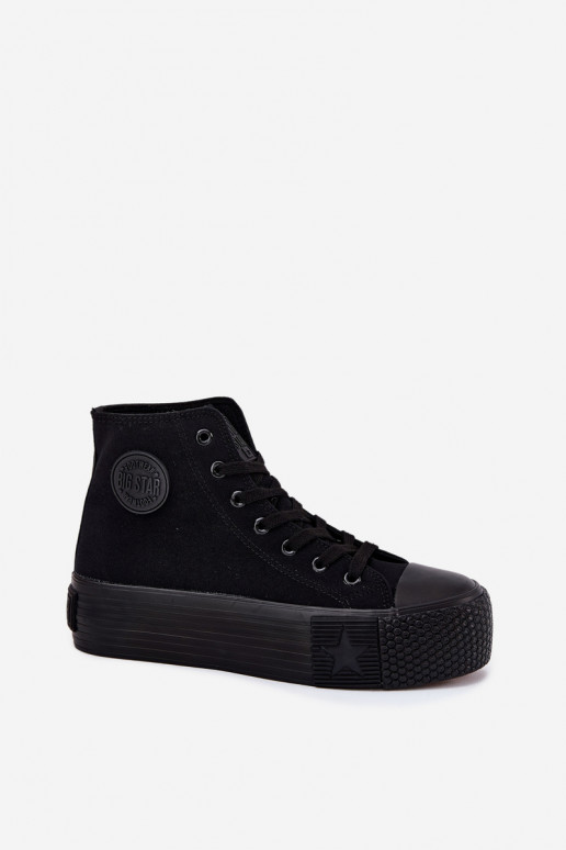 Scarpe per il tempo libero con una piattaforma Big Star RR274742 colore nero Scarpe per il tempo libero con una piattaforma Big Star RR274742 colore nero