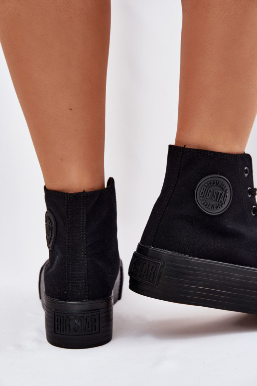 Scarpe per il tempo libero con una piattaforma Big Star RR274742 colore nero Scarpe per il tempo libero con una piattaforma Big Star RR274742 colore nero