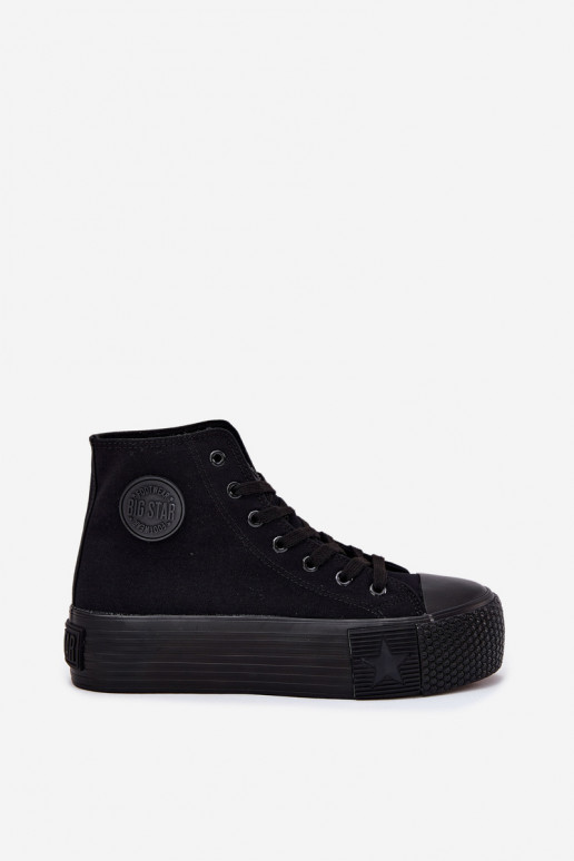 Scarpe per il tempo libero con una piattaforma Big Star RR274742 colore nero Scarpe per il tempo libero con una piattaforma Big Star RR274742 colore nero