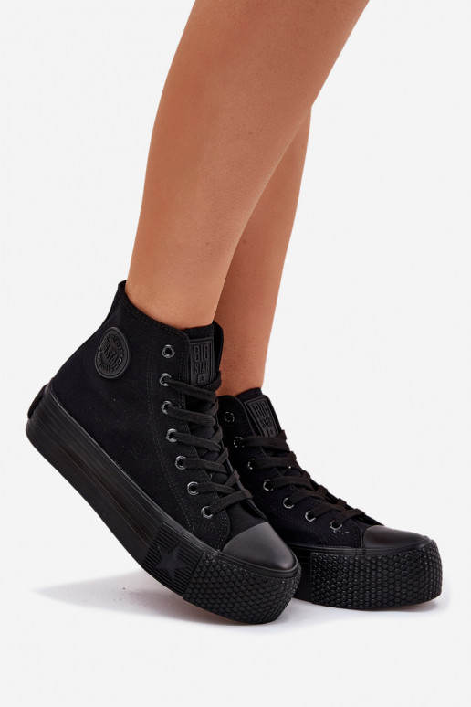 Scarpe per il tempo libero con una piattaforma Big Star RR274742 colore nero Scarpe per il tempo libero con una piattaforma Big Star RR274742 colore nero