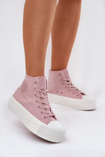 Scarpe per il tempo libero con una piattaforma Big Star RR274739 colore rosa