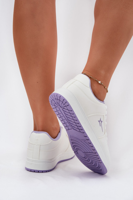Scarpe modello sneakers Femminile Big Star RR274A245 HI-POLY SYSTEM Bianco-Colore viola Scarpe modello sneakers Femminile Big Star RR274A245 HI-POLY SYSTEM Bianco-Colore viola
