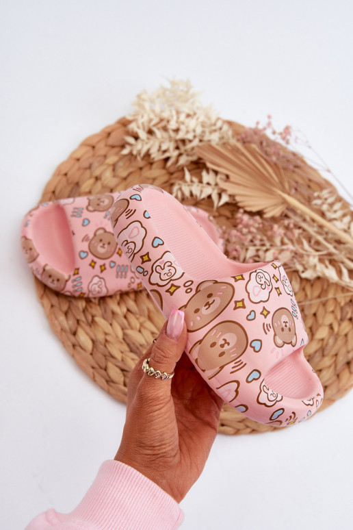 Infantile Pantofole leggere IN Orsi di peluche colore rosa Evitrapa Infantile Pantofole leggere IN Orsi di peluche colore rosa Evitrapa