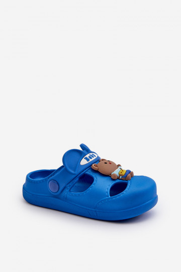 Pantofole Infantile Pantofole leggere con ornamenti colore blu Opleja