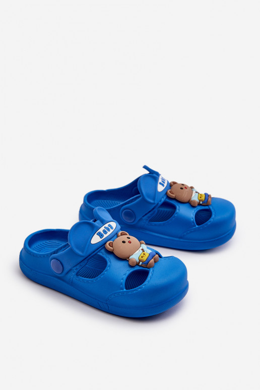 Pantofole Infantile Pantofole leggere con ornamenti colore blu Opleja Pantofole Infantile Pantofole leggere con ornamenti colore blu Opleja