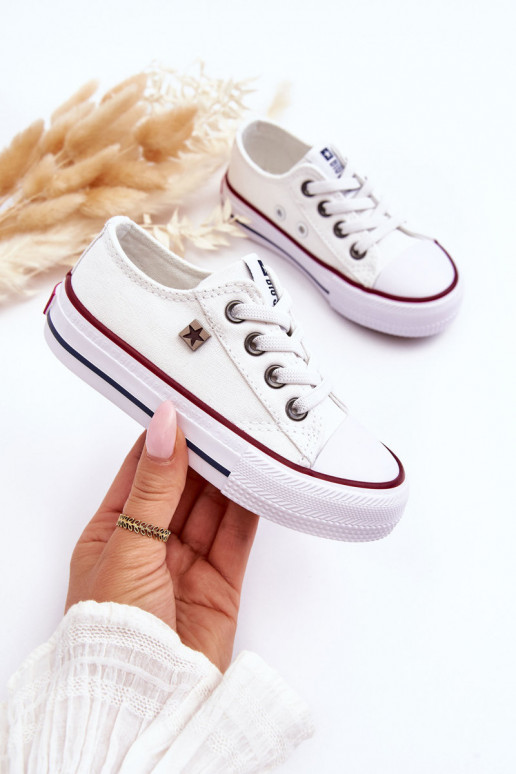 Scarpe per il tempo libero da bambino modello classico Big Star DD374160 colore bianco Scarpe per il tempo libero da bambino modello classico Big Star DD374160 colore bianco