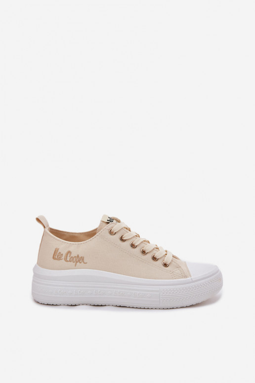 Scarpe per il tempo libero con una piattaforma Lee Cooper LCIN-24-44-2464L beige Scarpe per il tempo libero con una piattaforma Lee Cooper LCIN-24-44-2464L beige