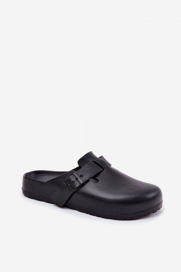 Pantofole leggere Pantofole Zoccoli Deveschio con fibbie Big Star RR174A022 colore nero