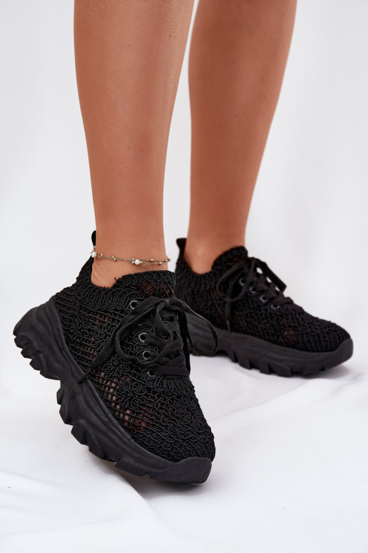 Scarpe modello sneakers Femminile Z SzydełkoAą CholeAką colore nero Jelhiris