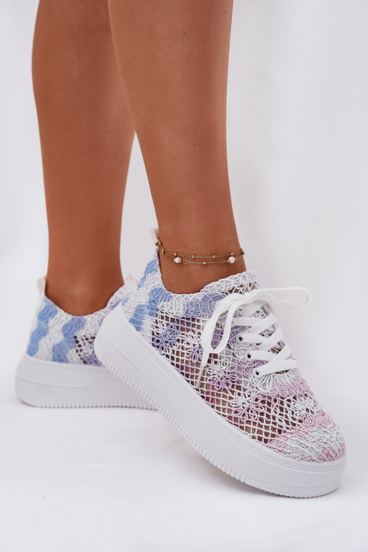 Scarpe modello sneakers Femminile con una piattaforma Z SzydełkoAą CholeAką Colori differenti Mirietto