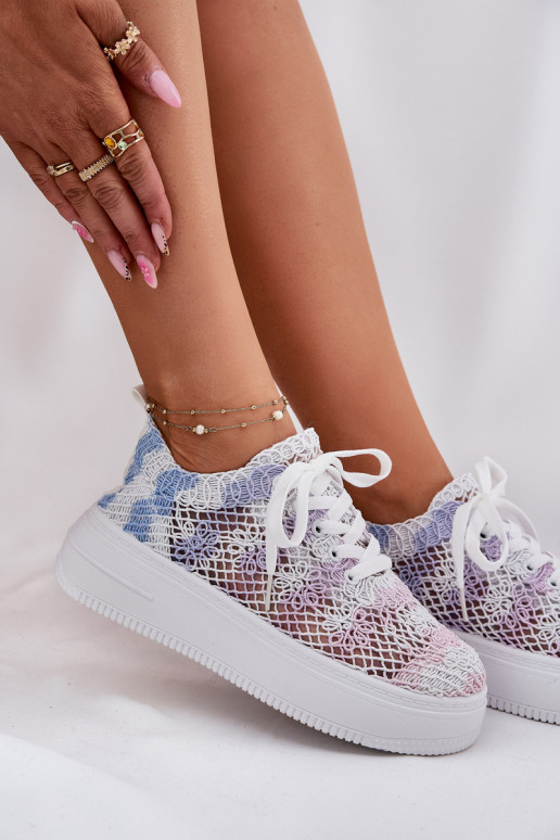 Scarpe modello sneakers Femminile con una piattaforma Z SzydełkoAą CholeAką Colori differenti Mirietto