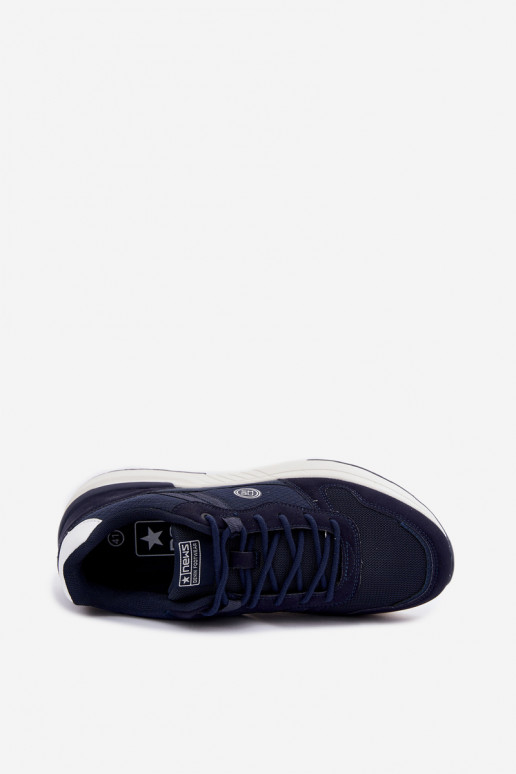 scarpe da ginnastica Scarpe modello sneakers Deveschio con una piattaforma blu scuro Hanirin scarpe da ginnastica Scarpe modello sneakers Deveschio con una piattaforma blu scuro Hanirin