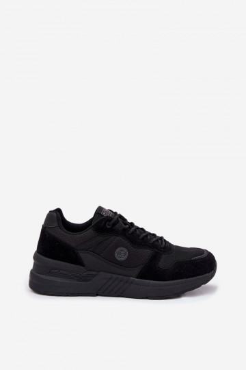 Scarpe sportive da uomo nere delle con piattaforma, "Hanirin" 2