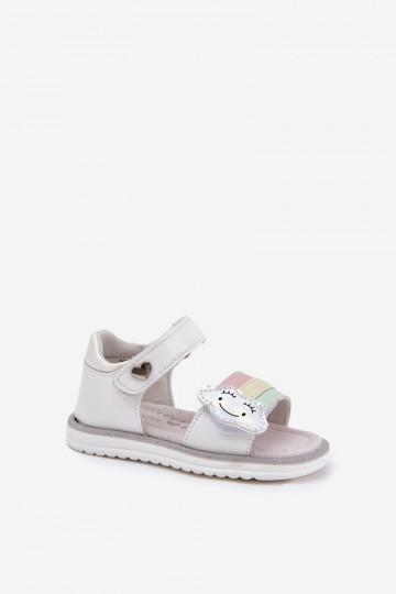 Scarpe per bambini color bianco con velcro, "Orailla"