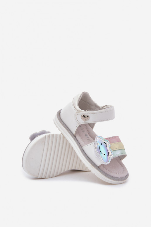 Sandali per bambini con chiusure adesive Colore bianco Orailla Sandali per bambini con chiusure adesive Colore bianco Orailla