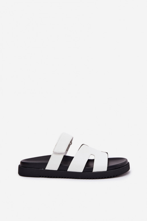 Pantofole da donna Z con chiusura adesivaem Vinceza 17401 Colore bianco Pantofole da donna Z con chiusura adesivaem Vinceza 17401 Colore bianco