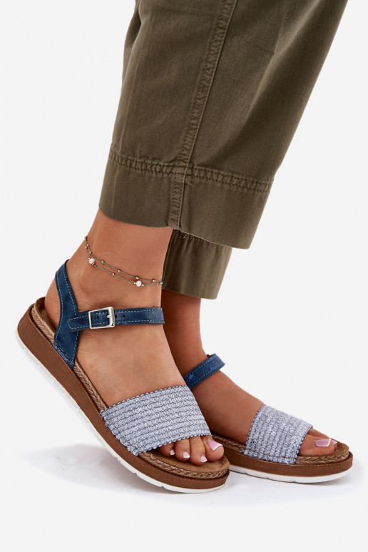 Sandali da donna Con treccia A Dopo Inblu GS000050 colore blu Sandali da donna Con treccia A Dopo Inblu GS000050 colore blu