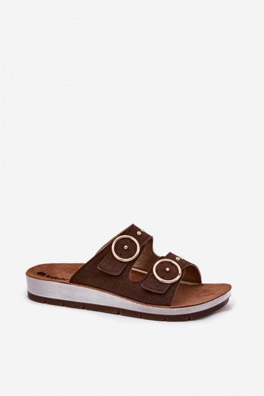 Comode pantofole da donna Inblu CP000054 colore marrone