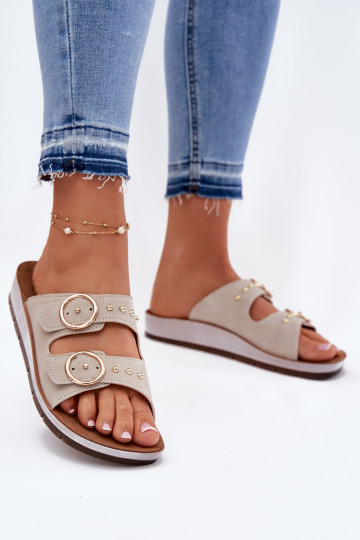 Comode pantofole da donna Inblu CP000054 beige