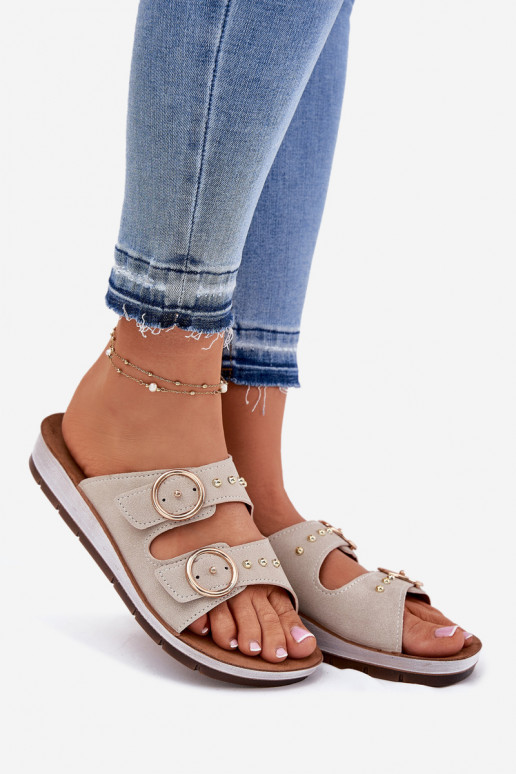 Comode pantofole da donna Inblu CP000054 beige