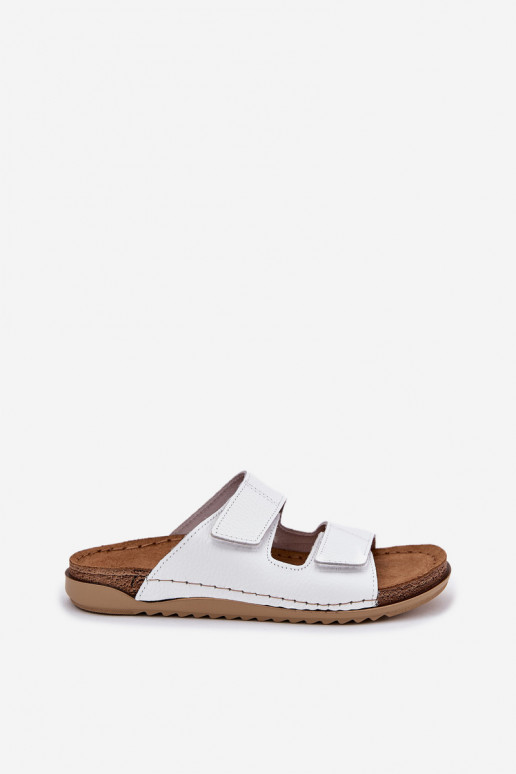 Pantofole in pelle Femminile Inblu AA0005GU Colore bianco