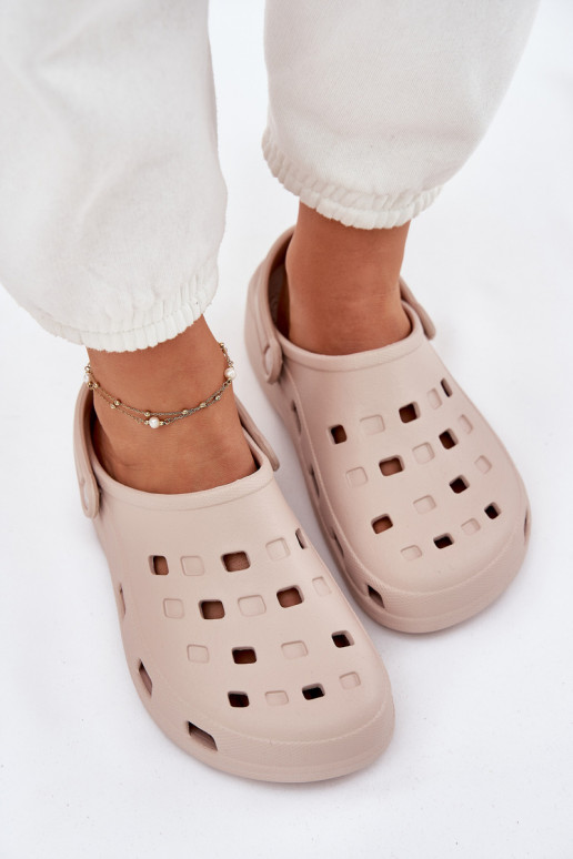 Pantofole da donna Pantofole leggere LEMIGO 806 beige