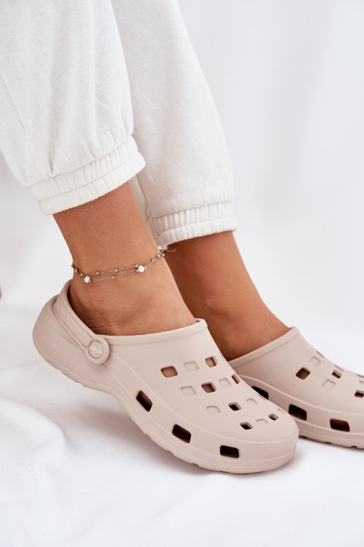 Pantofole da donna Pantofole leggere LEMIGO 806 beige