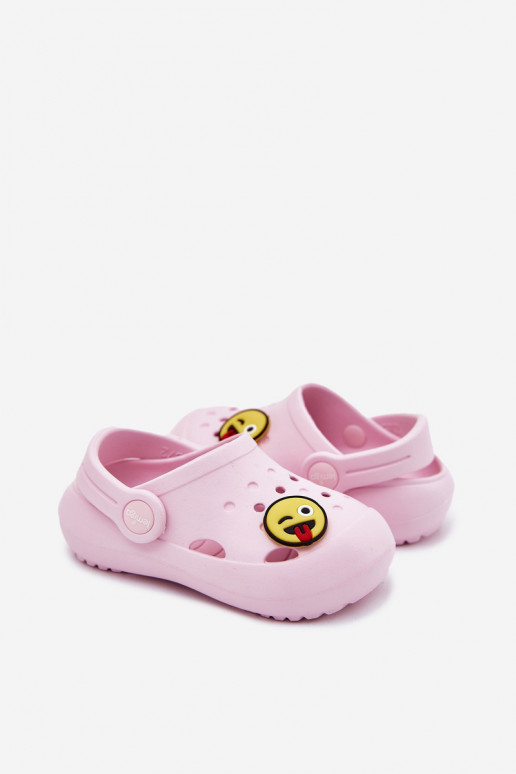Pantofole Infantile Pantofole leggere Z Przypinką LEMIGOSE 880 colore rosa