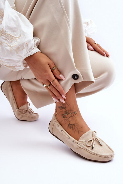 Mocassini eleganti in camoscio beige Si Passione Mocassini eleganti in camoscio beige Si Passione