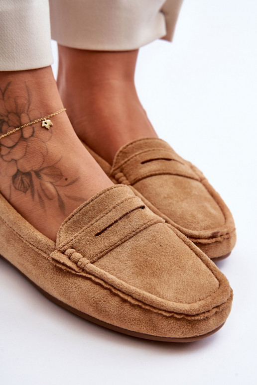 Mocassini eleganti in camoscio colore marrone Lenvie