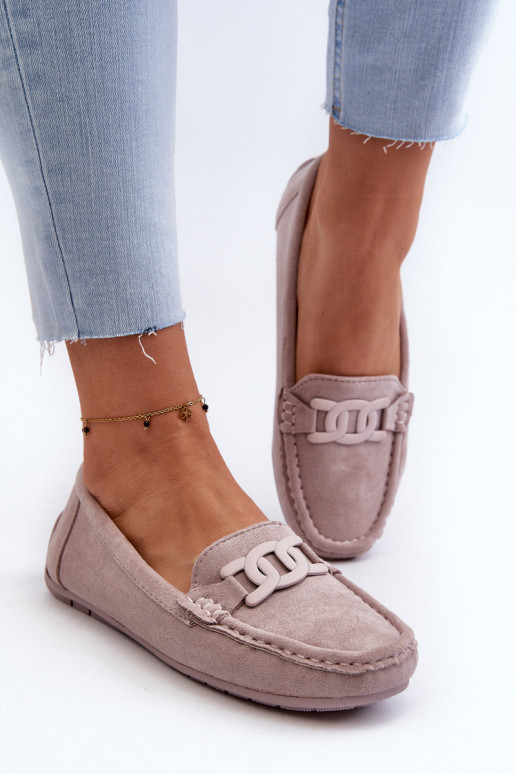 Femminile Alla moda Mocassini in pelle scamosciata Colore viola Rabell