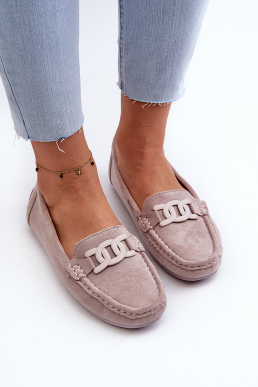 Femminile Alla moda Mocassini in pelle scamosciata Colore viola Rabell