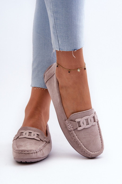 Femminile Alla moda Mocassini in pelle scamosciata Colore viola Rabell