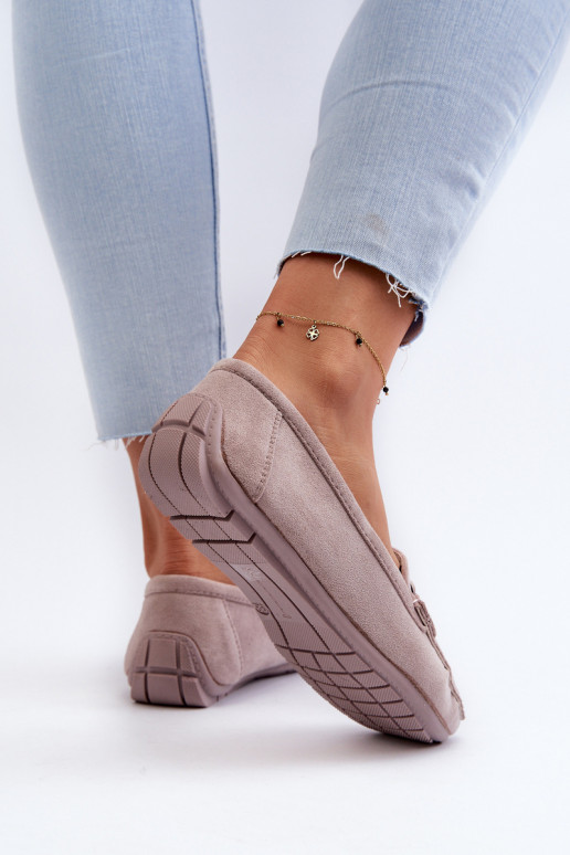 Femminile Alla moda Mocassini in pelle scamosciata Colore viola Rabell