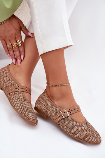 Ballerine Con treccia I Paskami colore kaki Partheda