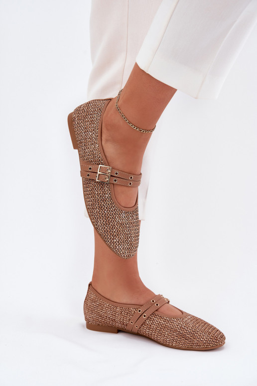 Ballerine Con treccia I Paskami colore kaki Partheda