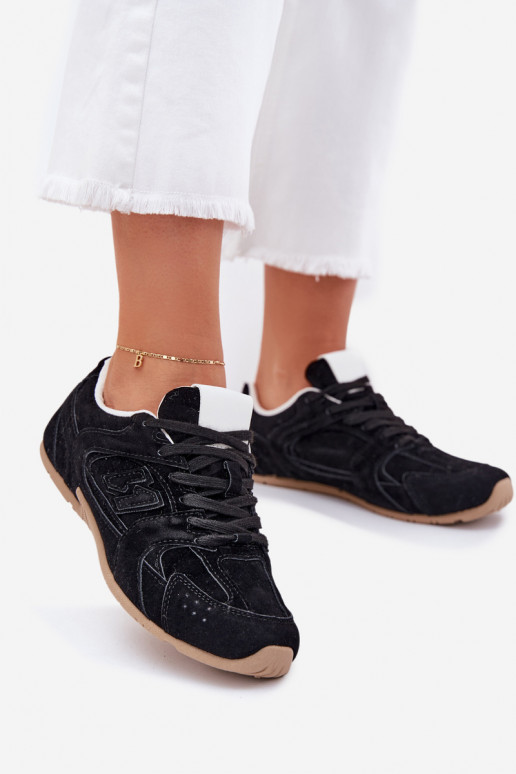 scarpe da ginnastica Femminile Z in ecopelle scamosciatau colore nero Dorella