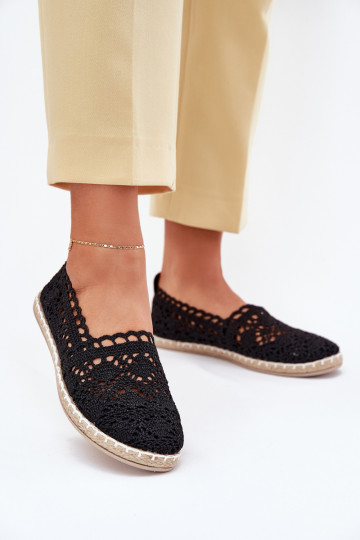 espadrillas in pizzo Femminile colore nero Adelira 2