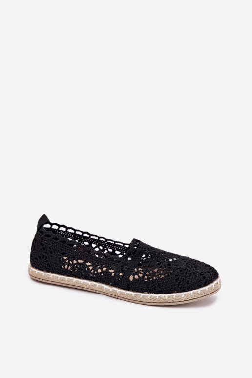 espadrillas in pizzo Femminile colore nero Adelira